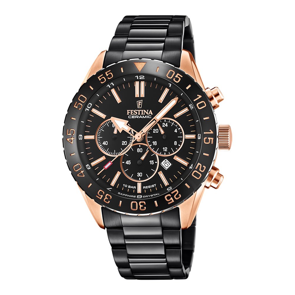Vyriškas laikrodis Festina Ceramic F20578/1 Men's Watch Chronograph