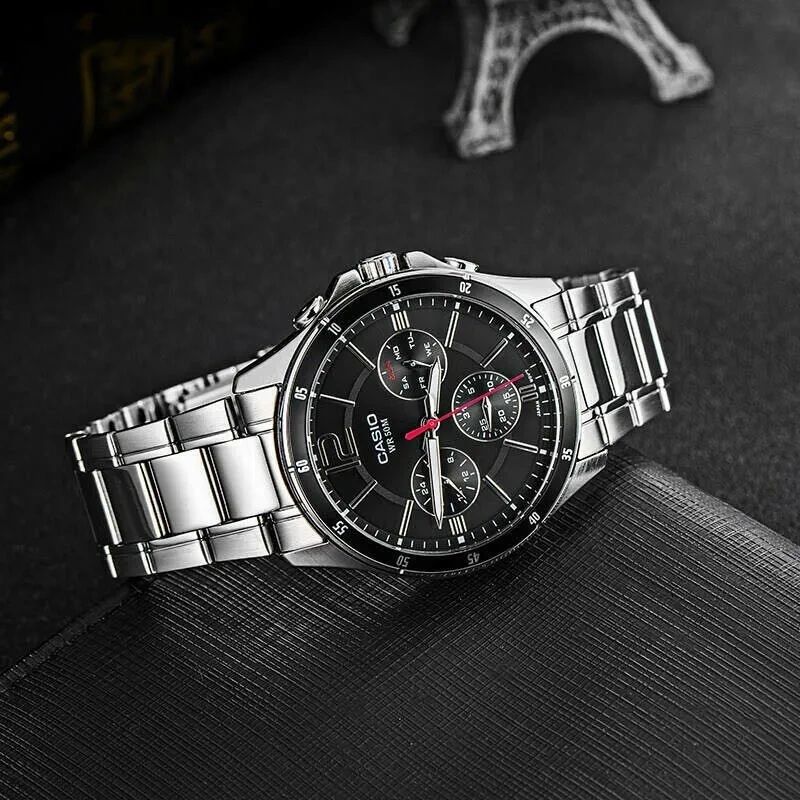 CASIO VYRIŠKAS LAIKRODIS MTP-1374D-1AV (zd063b) + DĖŽUTĖ - Image 5