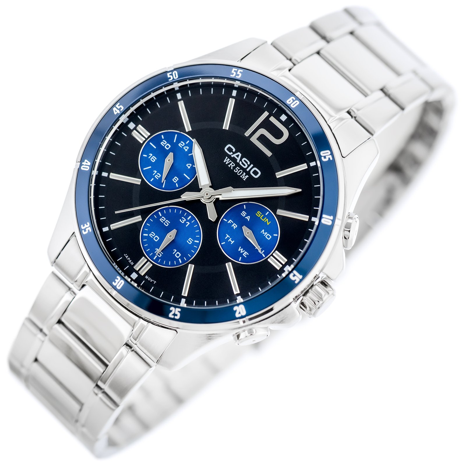 CASIO VYRIŠKAS LAIKRODIS MTP-1374D-2AV (zd063c) + DĖŽUTĖ - Image 2