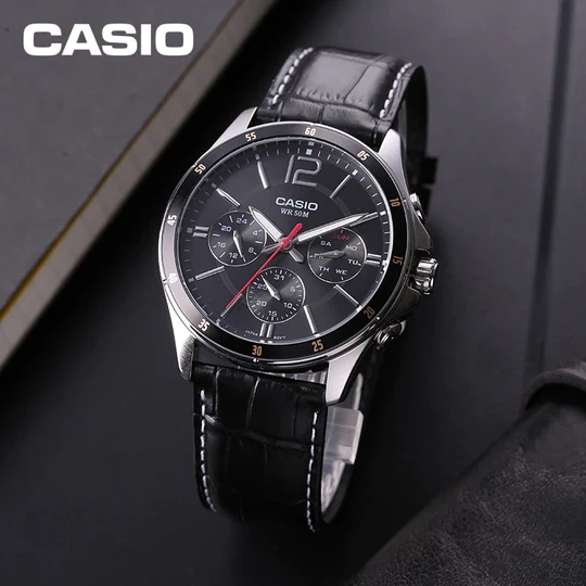 CASIO VYRIŠKAS LAIKRODIS MTP-1374L-1AV (zd064b) + DĖŽUTĖ - Image 4