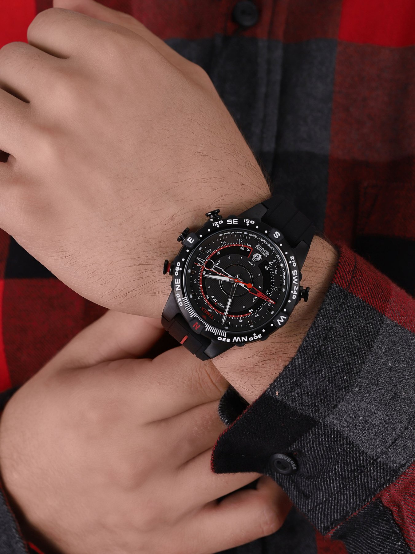 Vyriškas laikrodis TIMEX T2N720 – KOMPASAS IR TERMOMETRAS – 8