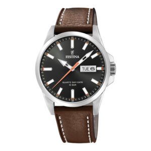Vyriškas laikrodis Festina Classics Day-Date F20358/2 Men's Watch Multifunctional