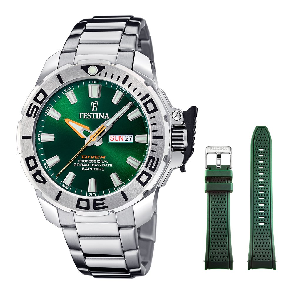 Vyriškas laikrodis Festina The Originals Diver Set F20665/2 Men's Watch Diver's Watch Multifunctional