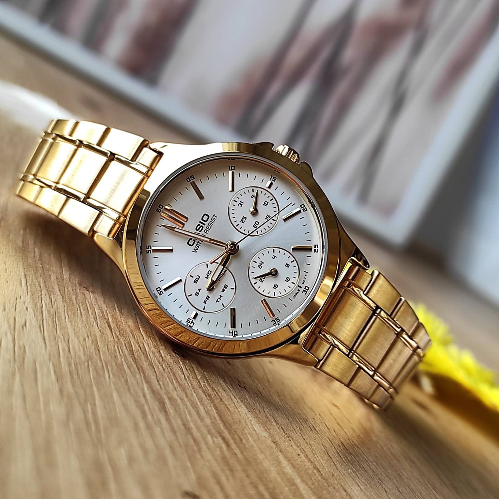 CASIO LTP-V300G-7A MOTERŲ LAIKRODIS (zd566b) + DĖŽUTĖ - Image 9