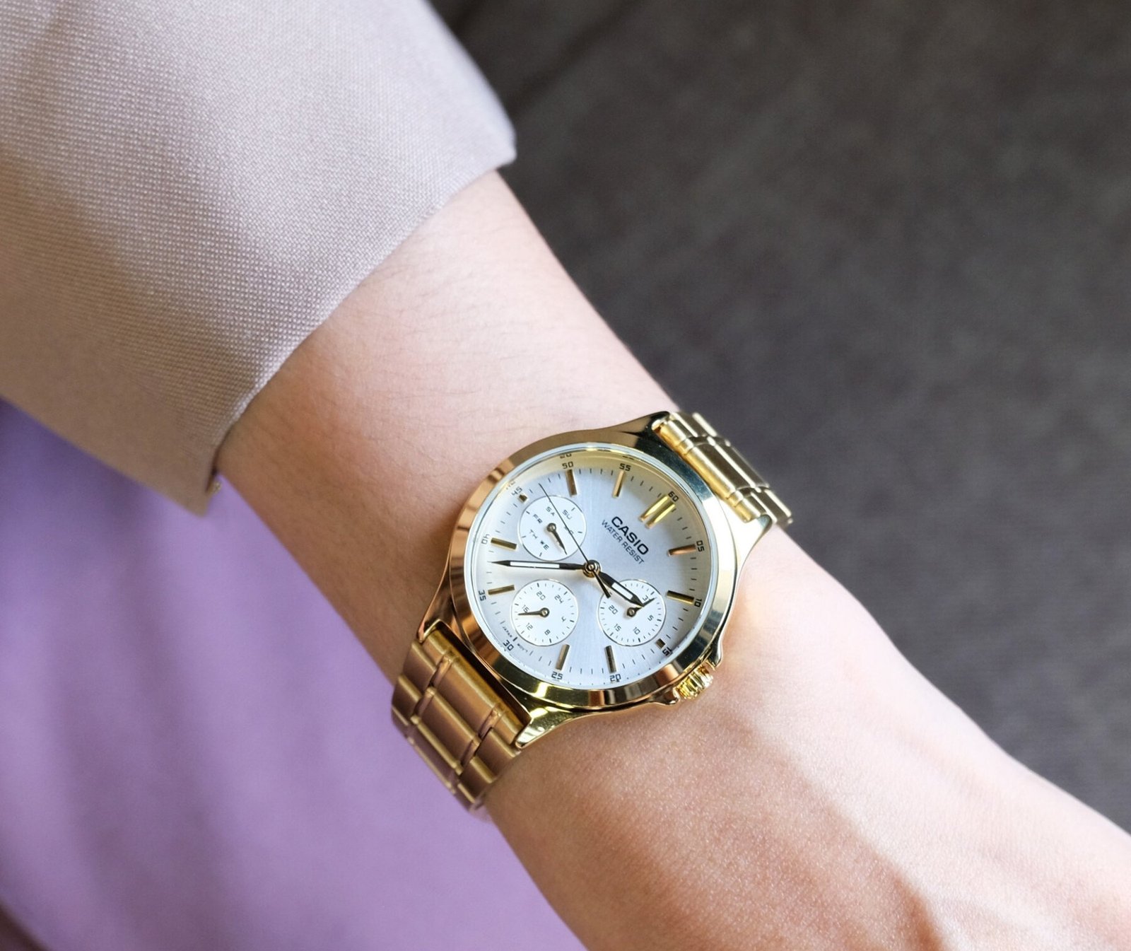 CASIO LTP-V300G-7A MOTERŲ LAIKRODIS (zd566b) + DĖŽUTĖ - Image 7