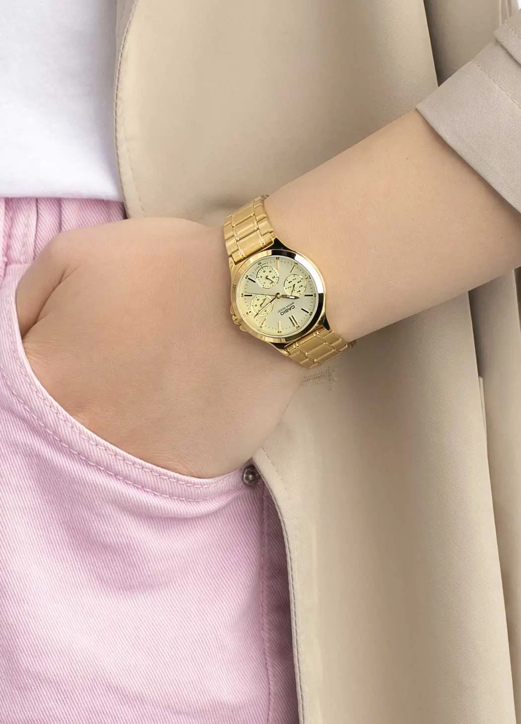 CASIO LTP-V300G-9A MOTERŲ LAIKRODIS (zd566c) + DĖŽUTĖ - Image 7