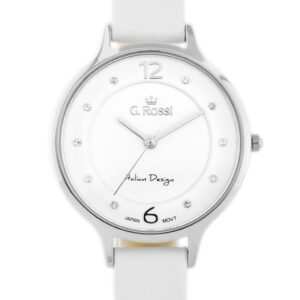 G. Rossi 10411A-3C1 moteriškas laikrodis – baltas ciferblatas