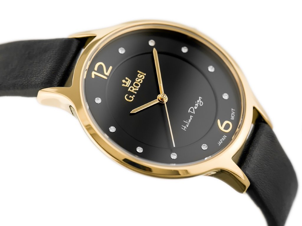 G. Rossi 10411A-1A2 moteriškas laikrodis – juodas ciferblatas - Image 3