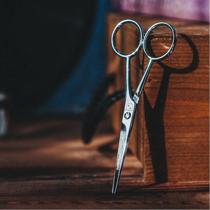 Beard & Moustache Scissors Barzdos ir ūsų formavimo žirklės, 1 vnt. – papildomas vaizdas 1