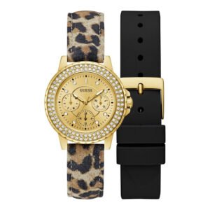 Moteriškas laikrodis Guess Crown Jewel Set GW0660L2