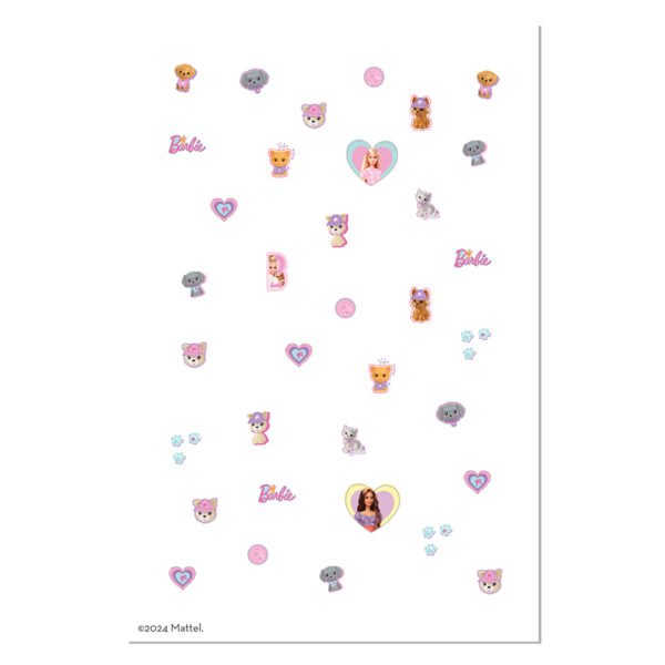 Barbie Snails nagų lipdukai, Barbie™ and Pets – papildomas vaizdas 2