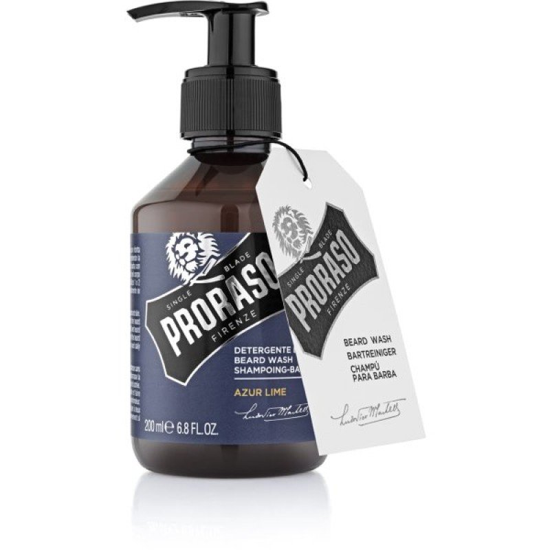 Azur Lime Beard Wash Barzdos šampūnas, 200 ml