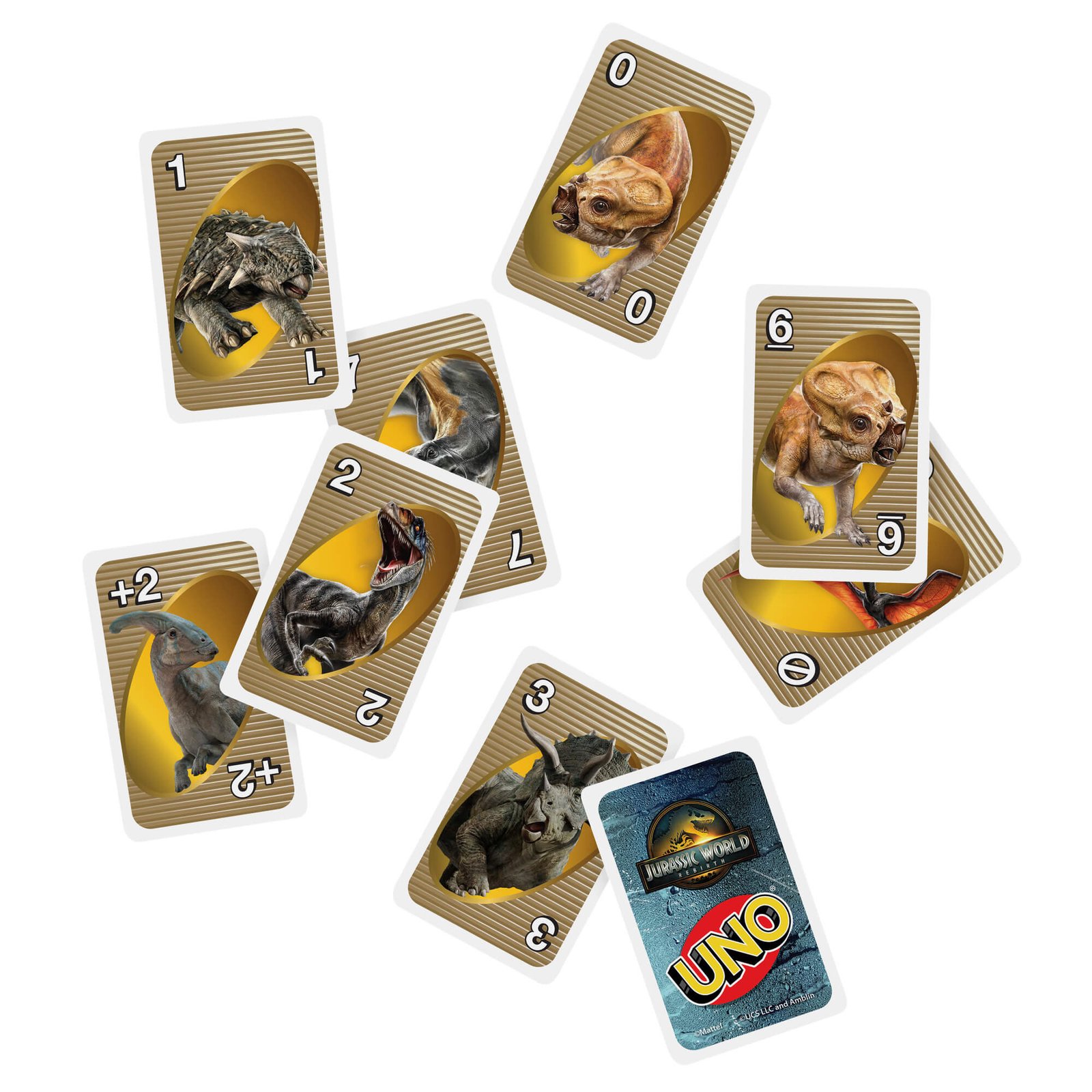 UNO kortos JURASSIC WORLD (JFT28) – papildomas vaizdas 1