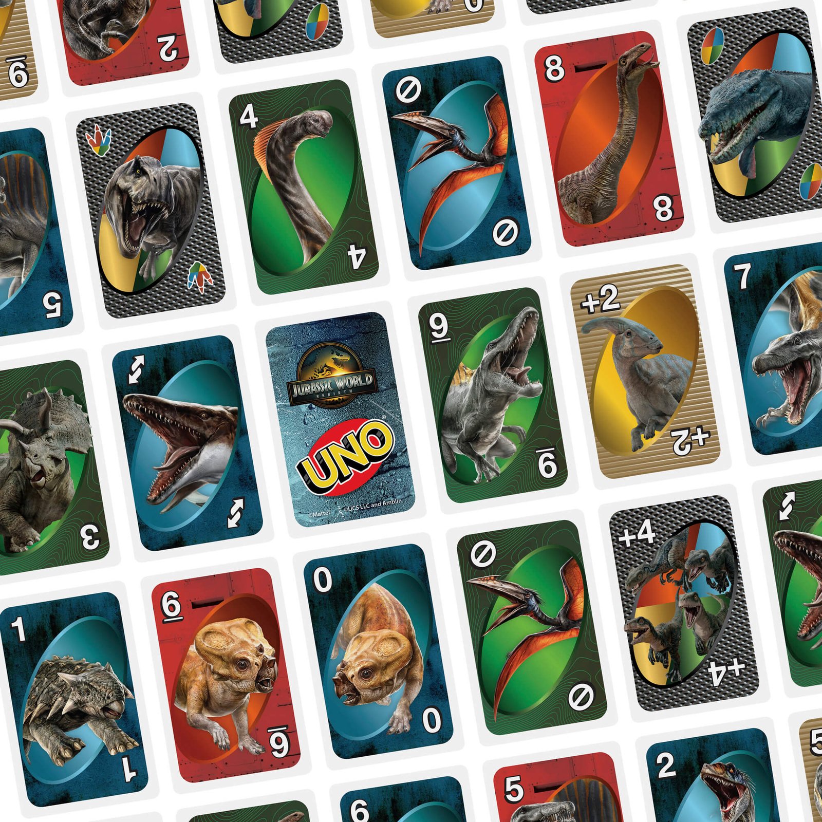 UNO kortos JURASSIC WORLD (JFT28) – papildomas vaizdas 2