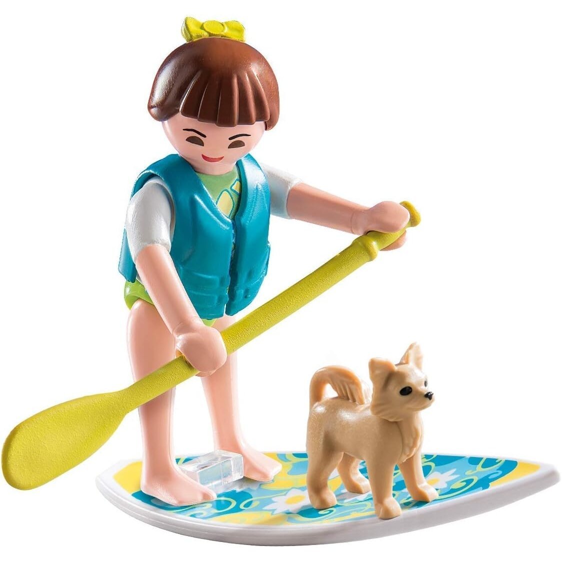 PLAYMOBIL konstuktorius Mergaitė su šuneliu ant banglentės (pažeista pakuotė) – papildomas vaizdas 1
