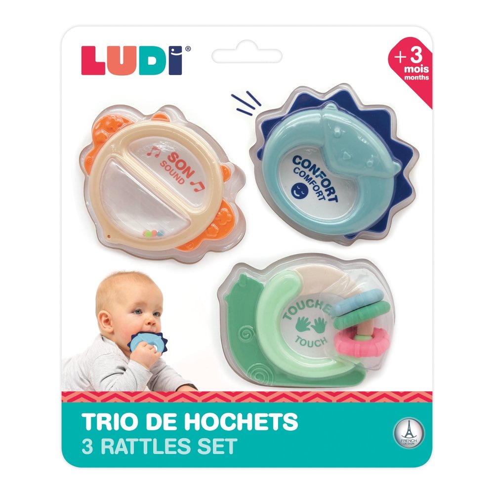 LUDI kūdikio barškučių rinkinys Trio – papildomas vaizdas 1