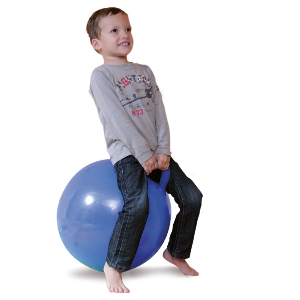 LUDI šokinėjimo kamuolys, mėlynas 45 cm – papildomas vaizdas 4