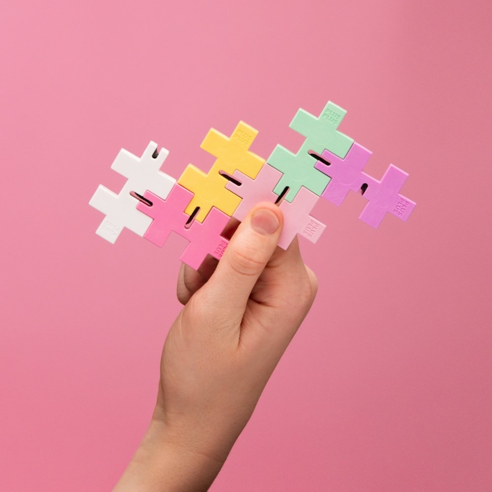 Plus Plus antistresinis žaislas, Hexel Bubblegum – papildomas vaizdas 3
