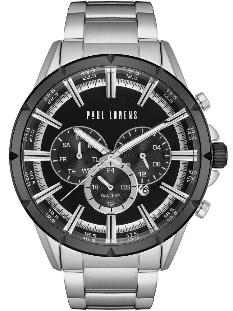 PAUL LORENS VYRIŠKI LAIKRODIS - PL13605B-1C1 (zg359a) + DĖŽUTĖ