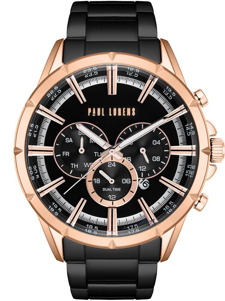 PAUL LORENS VYRIŠKI LAIKRODIS - PL13605B-1A4 (zg359c) + DĖŽUTĖ