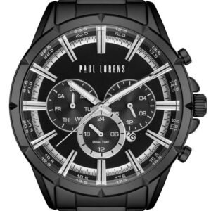 PAUL LORENS VYRIŠKI LAIKRODIS - PL13605B-1A5 (zg359d) + DĖŽUTĖ