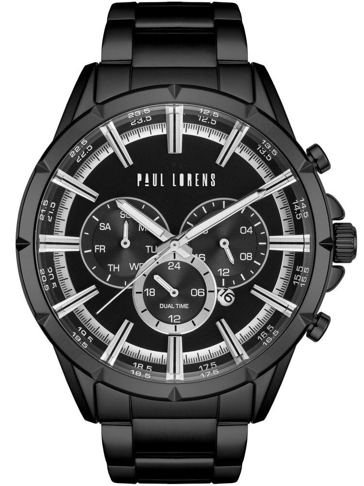 PAUL LORENS VYRIŠKI LAIKRODIS - PL13605B-1A5 (zg359d) + DĖŽUTĖ
