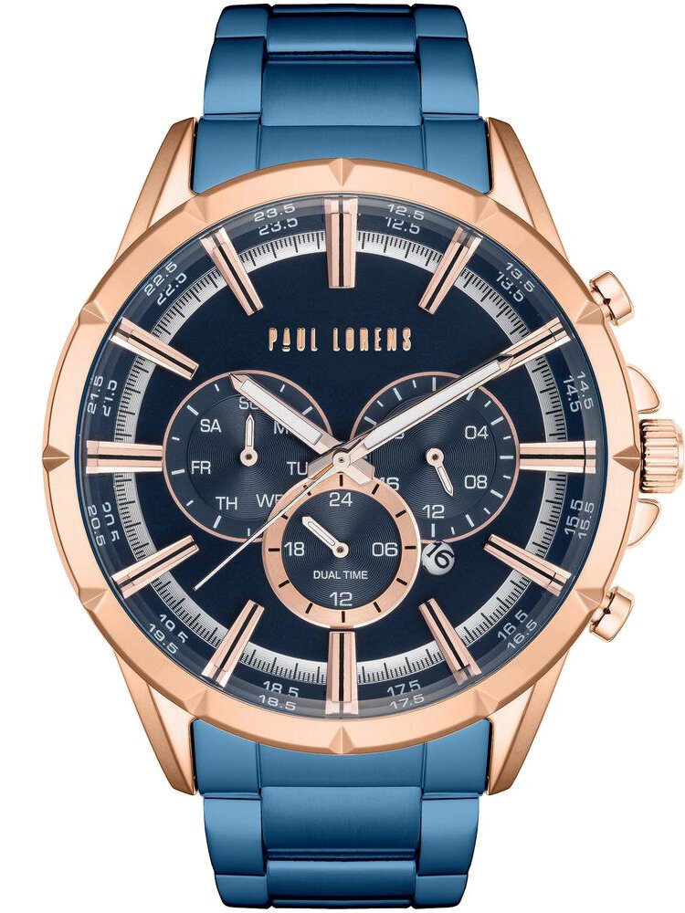 PAUL LORENS VYRIŠKI LAIKRODIS - PL13605B-6F3 (zg359e) + DĖŽUTĖ