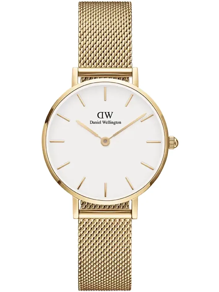Moteriškas laikrodis DANIEL WELLINGTON DW00100350 – Petite Evergold 28 mm