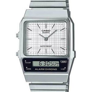 CASIO Vintage Dual Time UNISEX LAIKRODIS AQ-800E-7A + DĖŽUTĖ