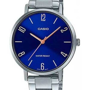 CASIO LTP-VT01D-2B2 MOTERŲ LAIKRODIS (zd613f) + DĖŽUTĖ