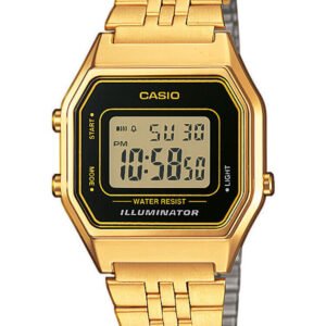 CASIO VINTAGE MOTERŲ LAIKRODIS LA680WEGA-1ER + DĖŽUTĖ