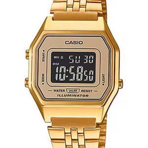 CASIO VINTAGE MOTERŲ LAIKRODIS LA680WGA-9B + DĖŽUTĖ