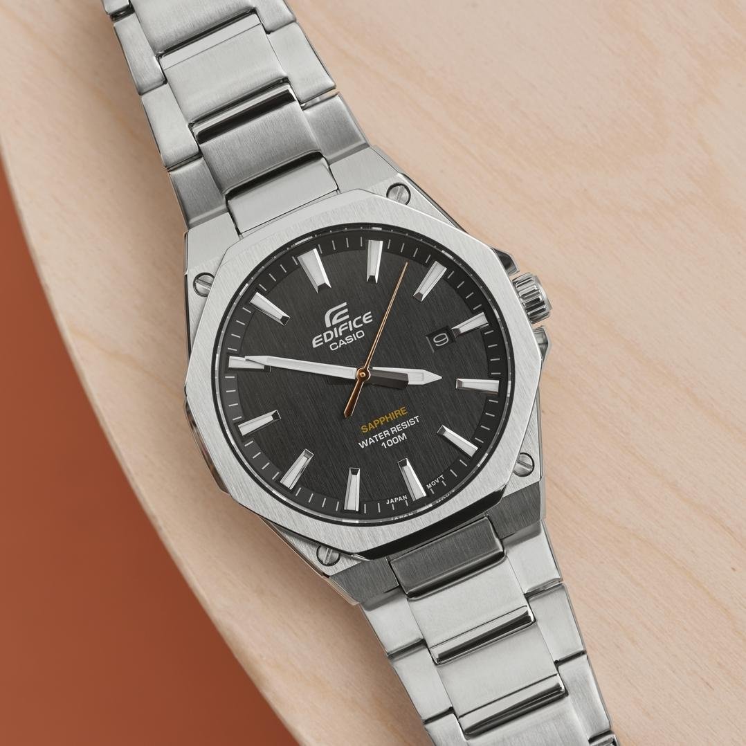 Casio EFR-S108D-1A Edifice Classic Sapphire vyriškas laikrodis + DĖŽUTĖ - Image 5