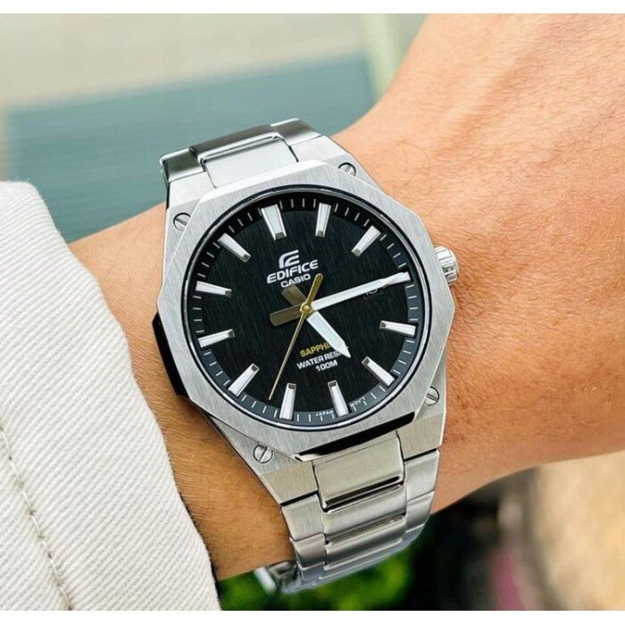 Casio EFR-S108D-1A Edifice Classic Sapphire vyriškas laikrodis + DĖŽUTĖ - Image 6