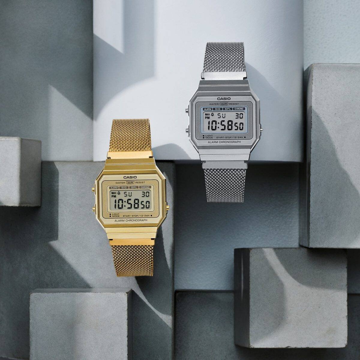 Unisex laikrodis Casio retro stiliaus A700WMG-9A – 9