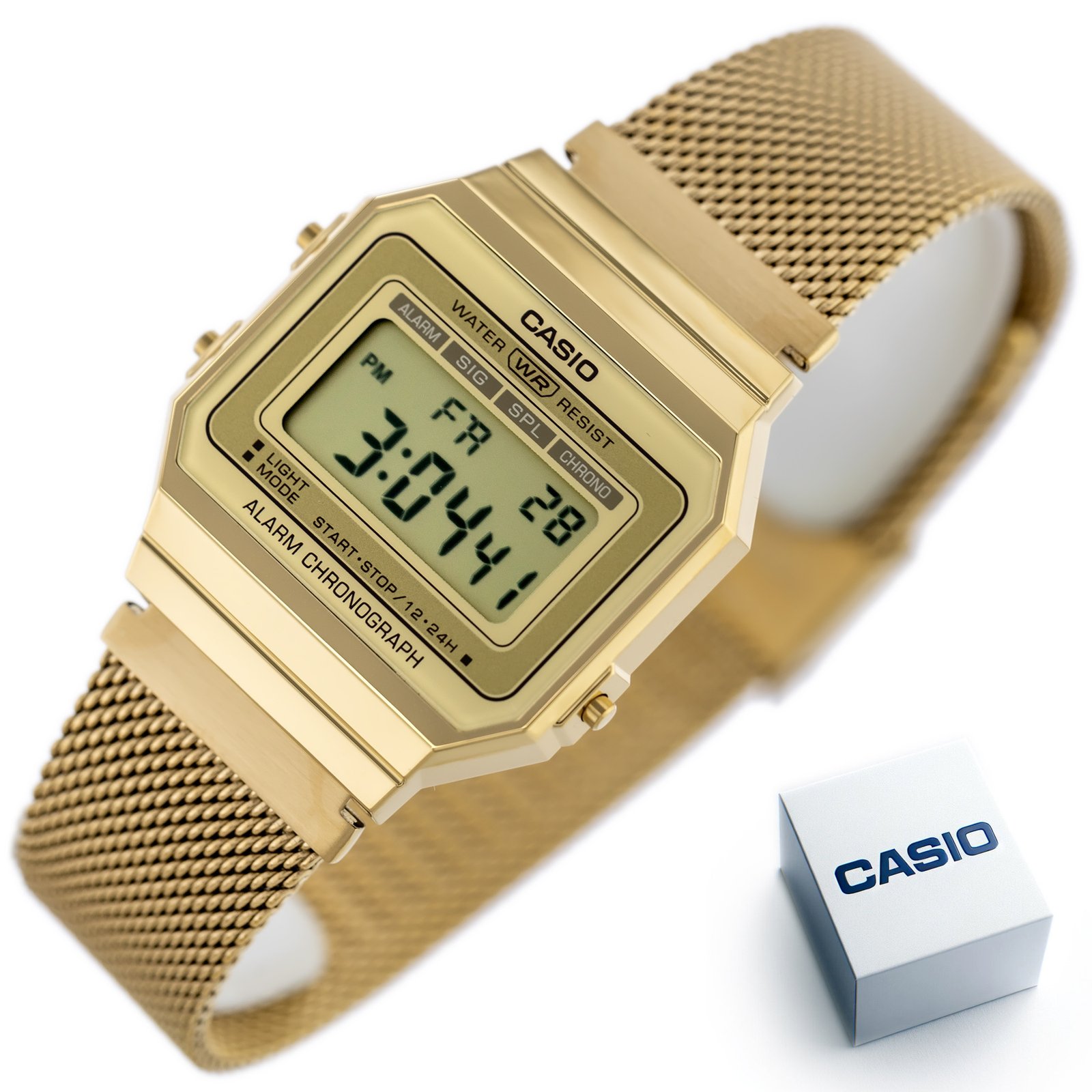 Unisex laikrodis Casio retro stiliaus A700WMG-9A – 10