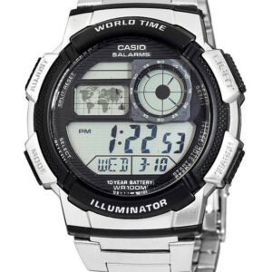 CASIO VYRIŠKAS LAIKRODIS AE-1000WD 1A (zd073h) – PASAULINIS LAIKAS + DĖŽUTĖ