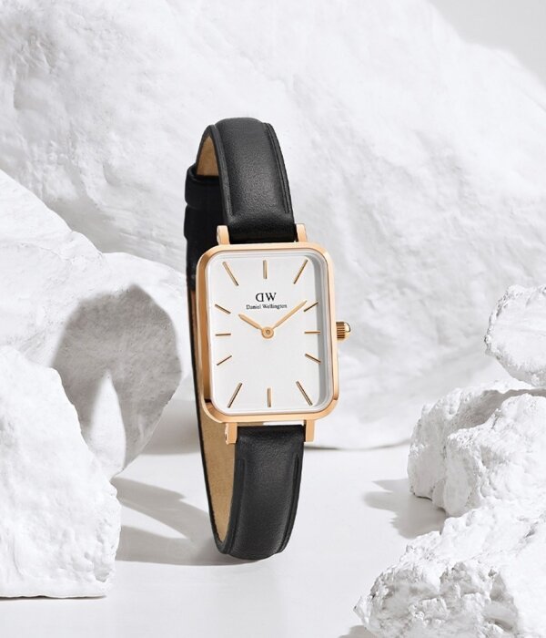Moteriškas laikrodis DANIEL WELLINGTON DW00100434 – Quadro Pressed Sheffield Gold 32 mm – 2