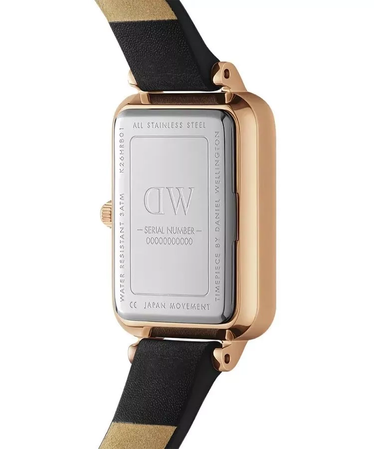 Moteriškas laikrodis DANIEL WELLINGTON DW00100434 – Quadro Pressed Sheffield Gold 32 mm – 7