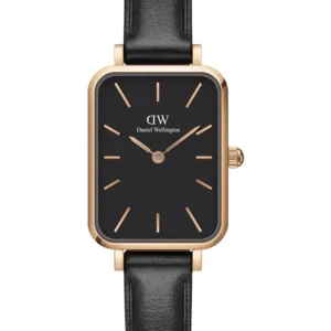 Moteriškas laikrodis DANIEL WELLINGTON DW00100435 – Quadro Pressed Sheffield Rose Gold 20 mm