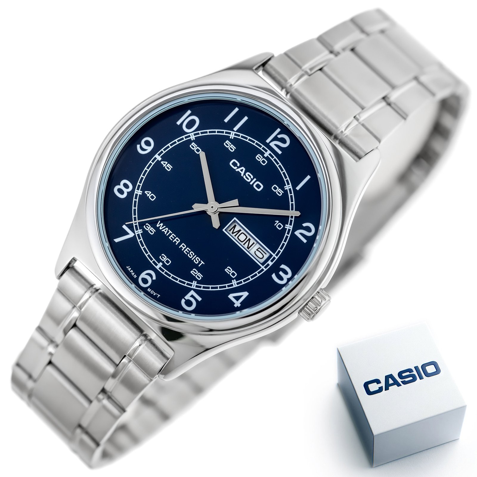 Casio vyriškas laikrodis MTP-V006D-2B + DĖŽUTĖ - Image 10