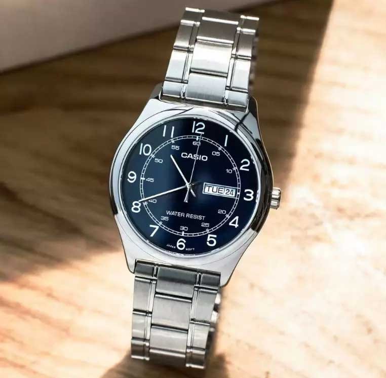 Casio vyriškas laikrodis MTP-V006D-2B + DĖŽUTĖ - Image 7