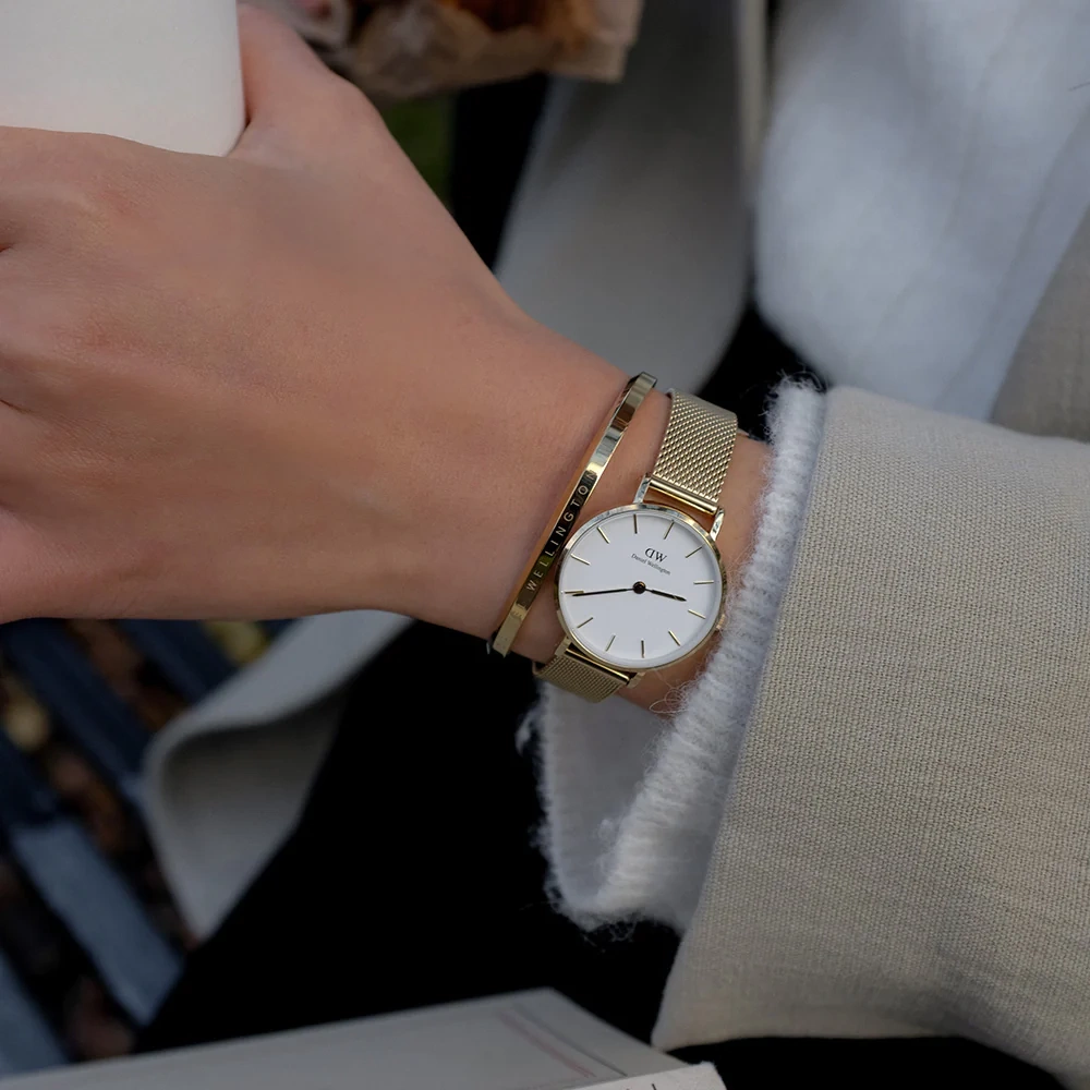Moteriškas laikrodis DANIEL WELLINGTON DW00100346 – Petite Evergold 36 mm – 8