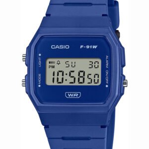 CASIO VYRIŠKAS LAIKRODIS F-91WB-2A1DF + DĖŽUTĖ
