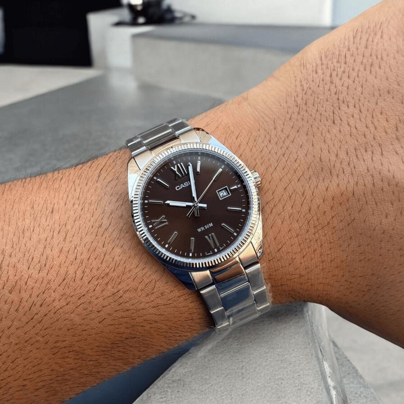 CASIO VYRIŠKAS LAIKRODIS MTP-1302DD-5A (zd072p) + DĖŽUTĖ - Image 4