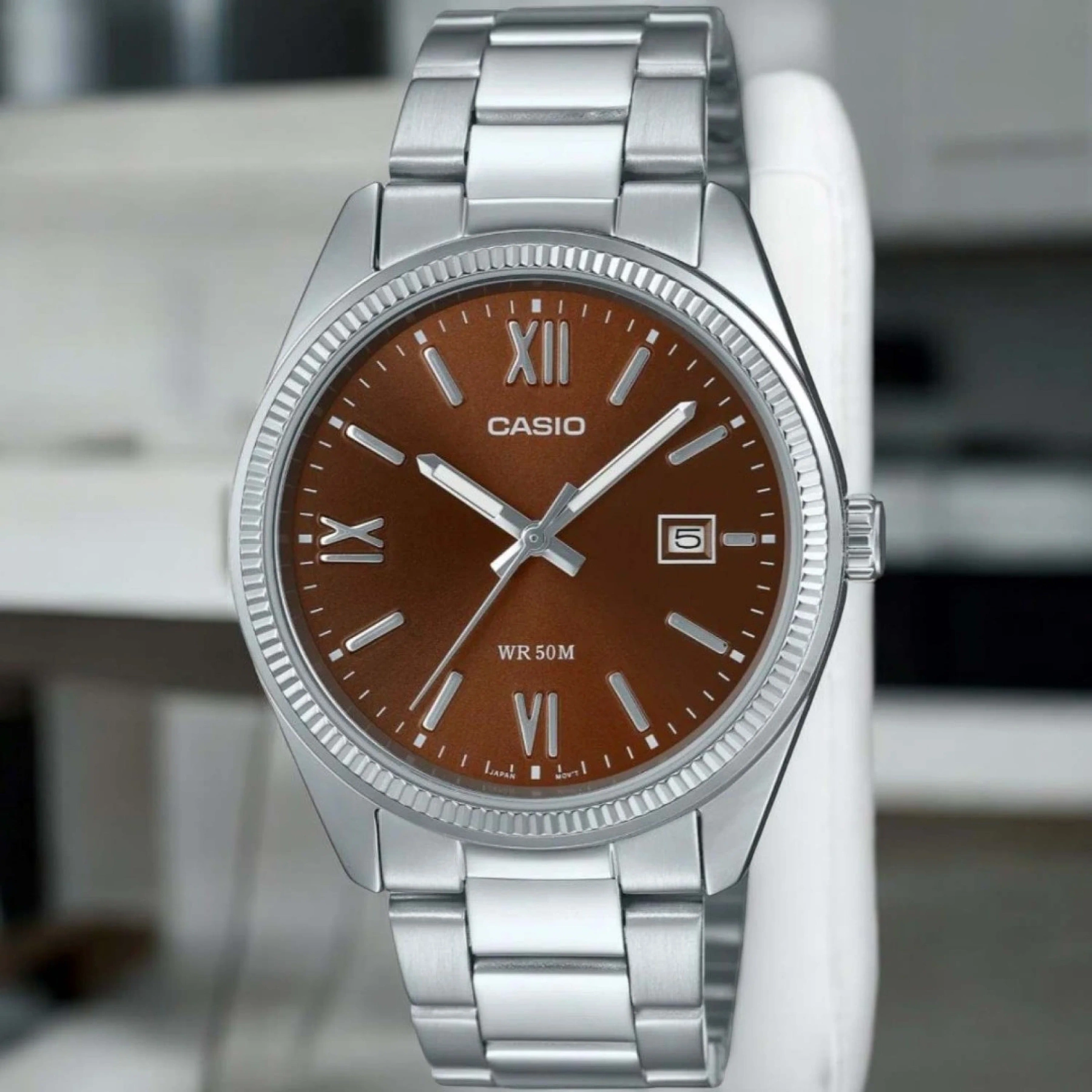 CASIO VYRIŠKAS LAIKRODIS MTP-1302DD-5A (zd072p) + DĖŽUTĖ - Image 6