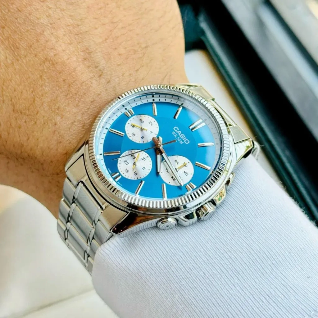 Vyriškas laikrodis CASIO MTP-1375D-2A2 – 5