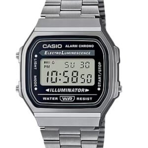 ZEGAREK UNISEX CASIO A168WGG-1A (zd088e) - KLASYKA + DĖŽUTĖ
