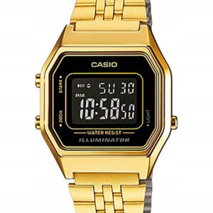 CASIO VINTAGE MOTERŲ LAIKRODIS LA680WGA-1B + DĖŽUTĖ