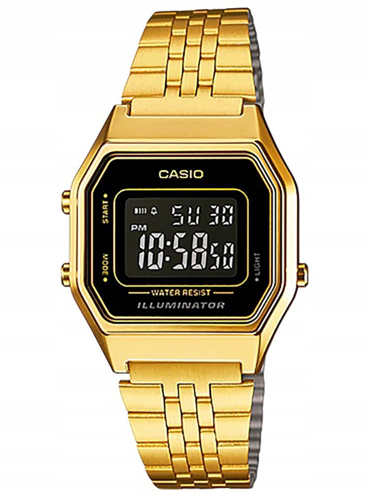 CASIO VINTAGE MOTERŲ LAIKRODIS LA680WGA-1B + DĖŽUTĖ
